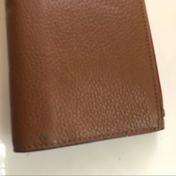 👛 COACH 👛 leather turnlock brown wallet - Picture 4 of 8